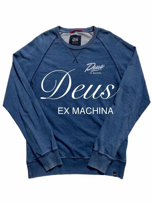 DEUS EX MACHINA★デウスエクスマキナ★インディゴ スウェット★トレーナー★M★国内正規品_画像1