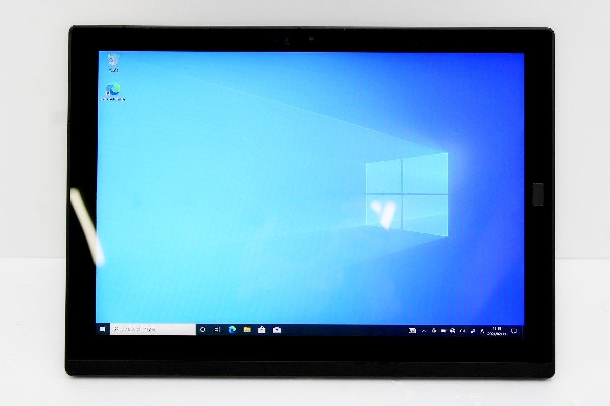 【JUNK】 Lenovo ThinkPad X1 Tablet Gen2 Windows 10 Pro 64bit OS起動確認のみ タブレットPC ACアダプタ付属【tkj-02189】_画像1