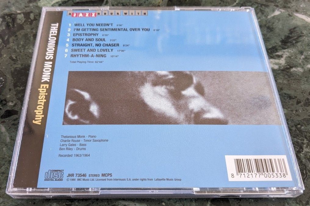 中古CD Jazz セロニアス・モンク【輸入盤】 Ｅｐｉｓｔｒｏｐｈｙ