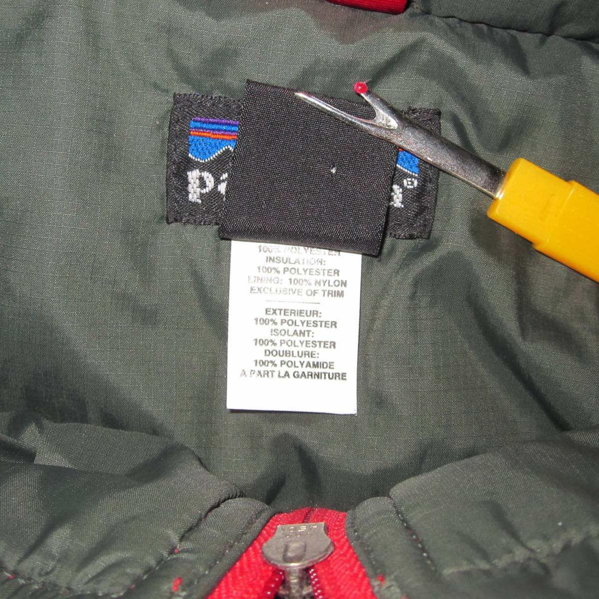 ☆ パタゴニア パフボール ベスト（L）FIRE 2001年 /patagonia puffball / 90s / vintage / mars / ビンテージ _画像4