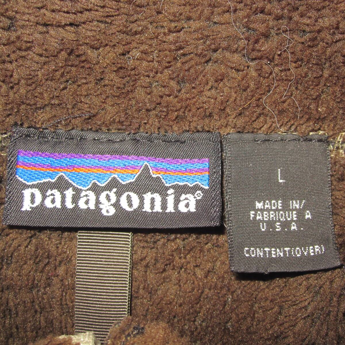 ☆'01 パタゴニア R4 ジャケット(L) フィールドグリーン 刺繍ロゴ USA製 / patagonia / R4 / レトロ / グリセード / パイル 