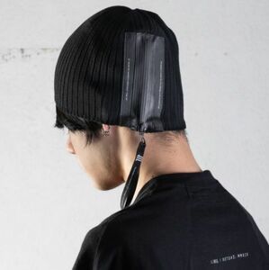 19SS新品 定価16280円 NILoS ニルズ JULIUS ユリウス ジップ ニット ビーニー キャップ yohji yamamoto 641ACU27 rick owens_画像1