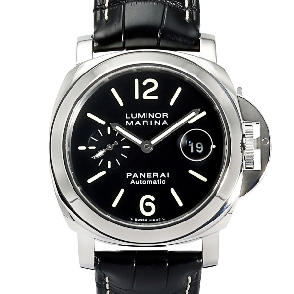 パネライ PANERAI ルミノール マリーナ PAM00104 ブラック文字盤 中古 腕時計 メンズ