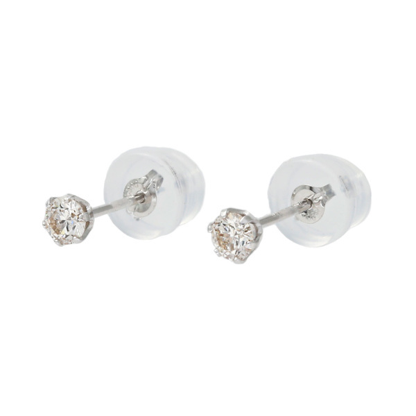 PT900 diamond OTHER earrings one bead diamond 
