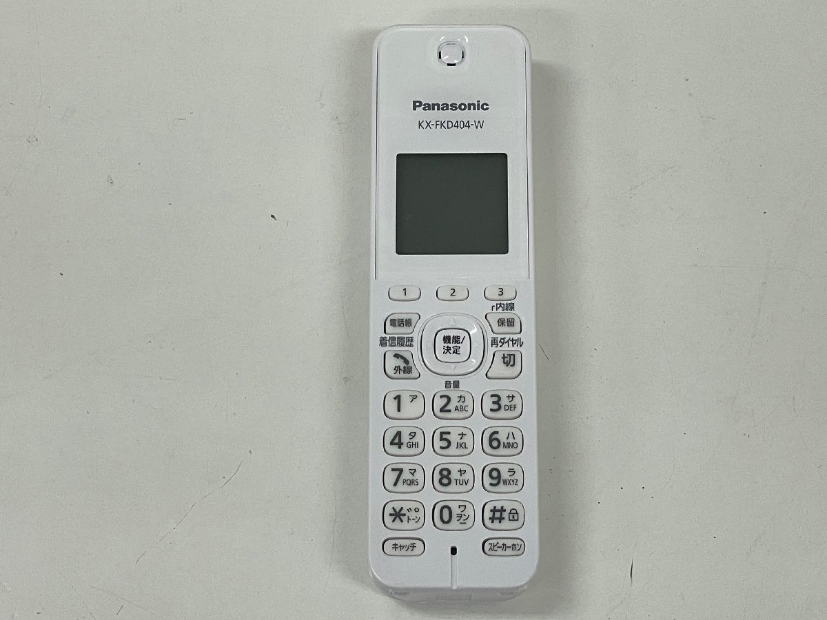 〇 Panasonic コードレス電話機 親機VE-GZ21DL・子機KX-FKD404-W 1台 中古の画像5