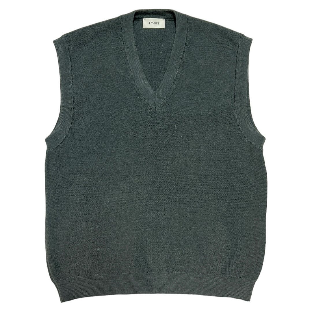 LEMAIRE ルメール　V Neck Knit Vest グレー サイズ:S