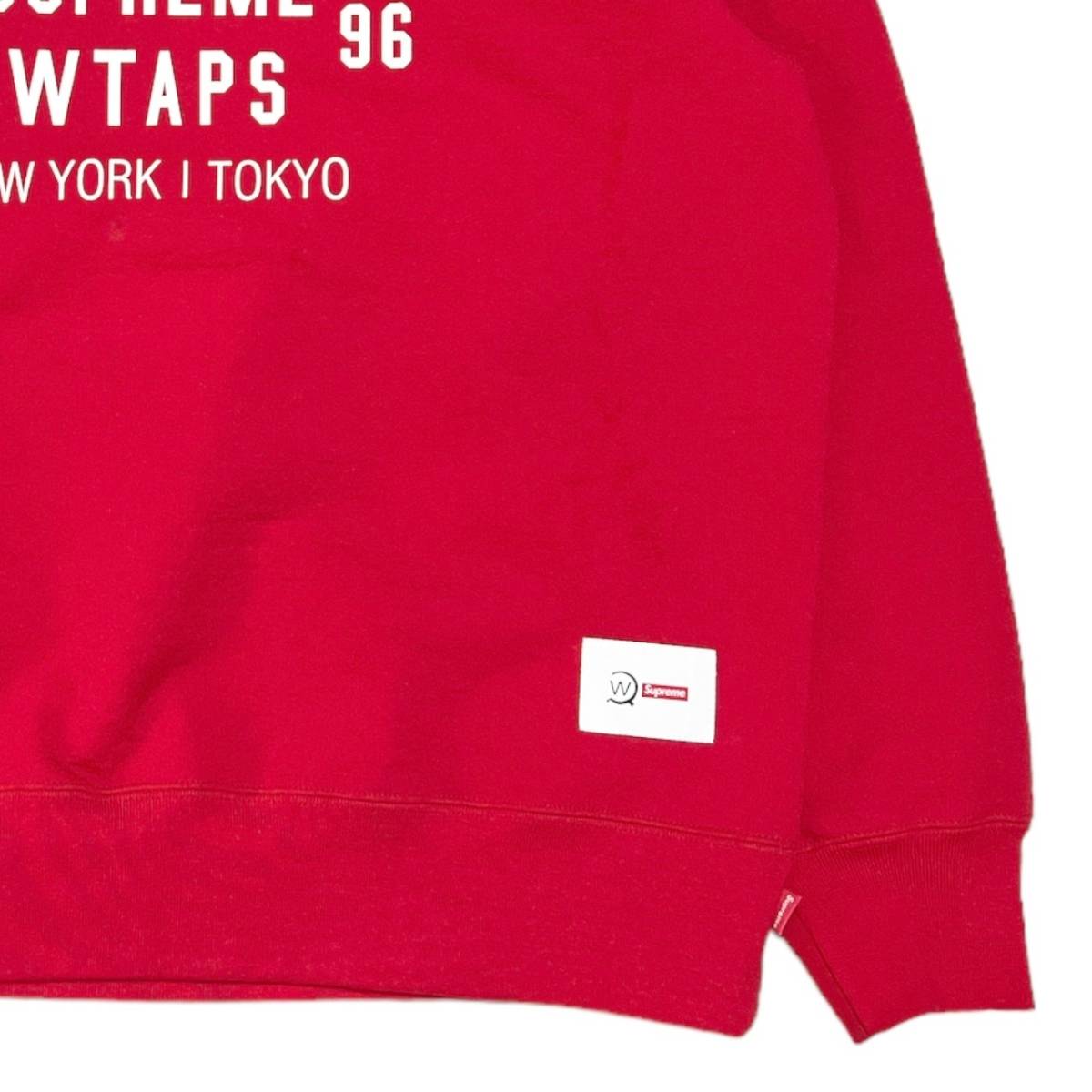 WTAPS ダブルタップス　x Supreme Print Pullover Sweat レッド サイズ:L_画像5