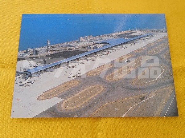  Kansai International Airport terminal all . postcard picture postcard picture postcard Postcard Eara in goods airplane . empty KIX Kansai airport 