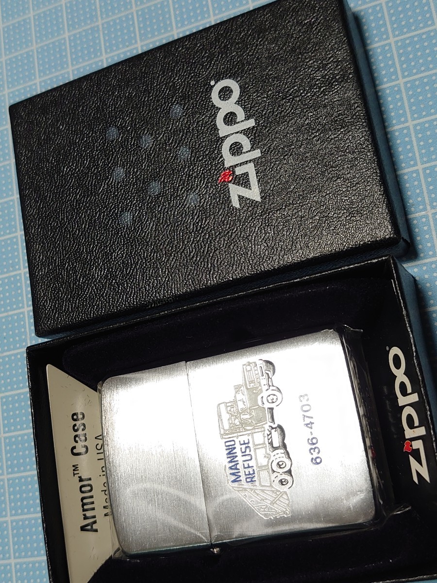 ● ZIPPO アーマージッポ企業物 ジッポー オイルライターマンノレフューズトラック2006年_画像1