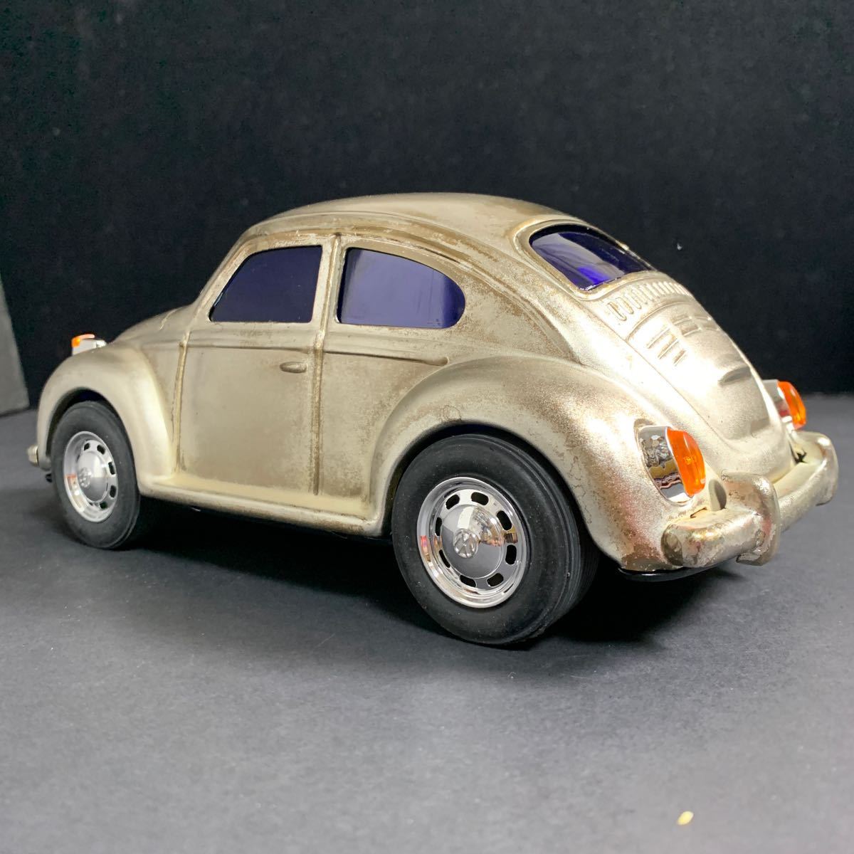 ブリキ製 VW Volkswagen Beetle フォルクスワーゲン ビートル 全長約21.5㎝ ミニカー 昭和玩具 外箱無し現状品 メーカー・スケール不明_画像4