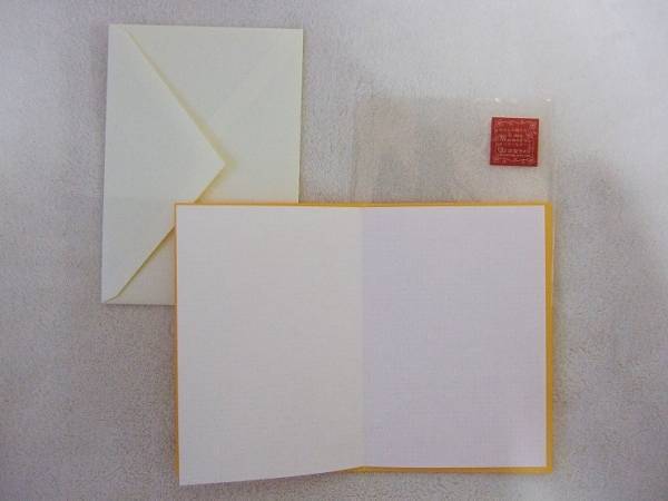 メッセージ用の內(nèi)紙?クリーム色の封筒付☆