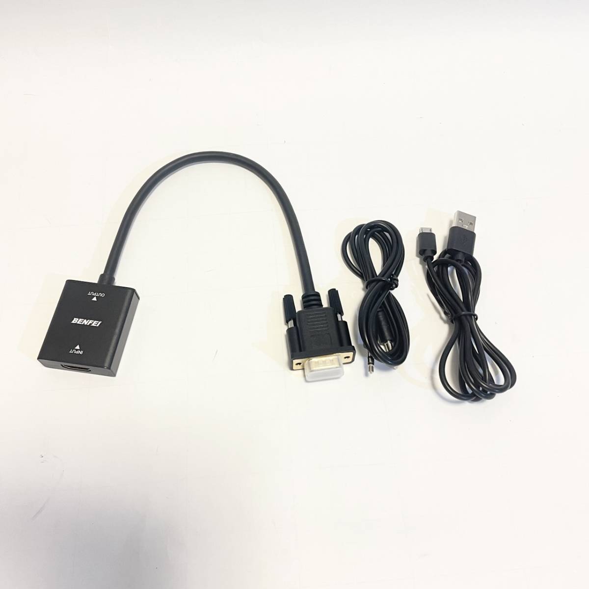 HDMI-VGA（逆方向に非対応）単方向 HDMI コンピューター VGA モニターアダプター (メス - オス) 3.5mm オーディオジャック付き TV_画像9