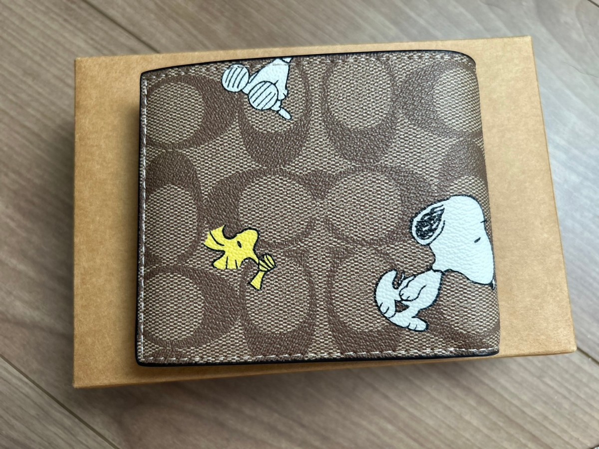 COACH PEANUTS 3-IN-1 ウォレット　スヌーピー ウッドストック　CE714_画像2