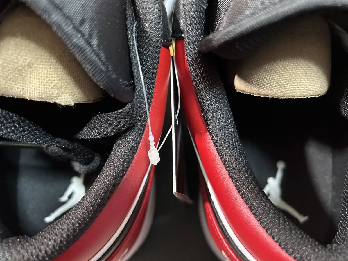 29cm US11 新品未使用 Nike Air Jordan 1 Low Bred Toe GYM RED 553558-612 ジョーダン ロー ブレッド トゥ ジムレッドの画像7