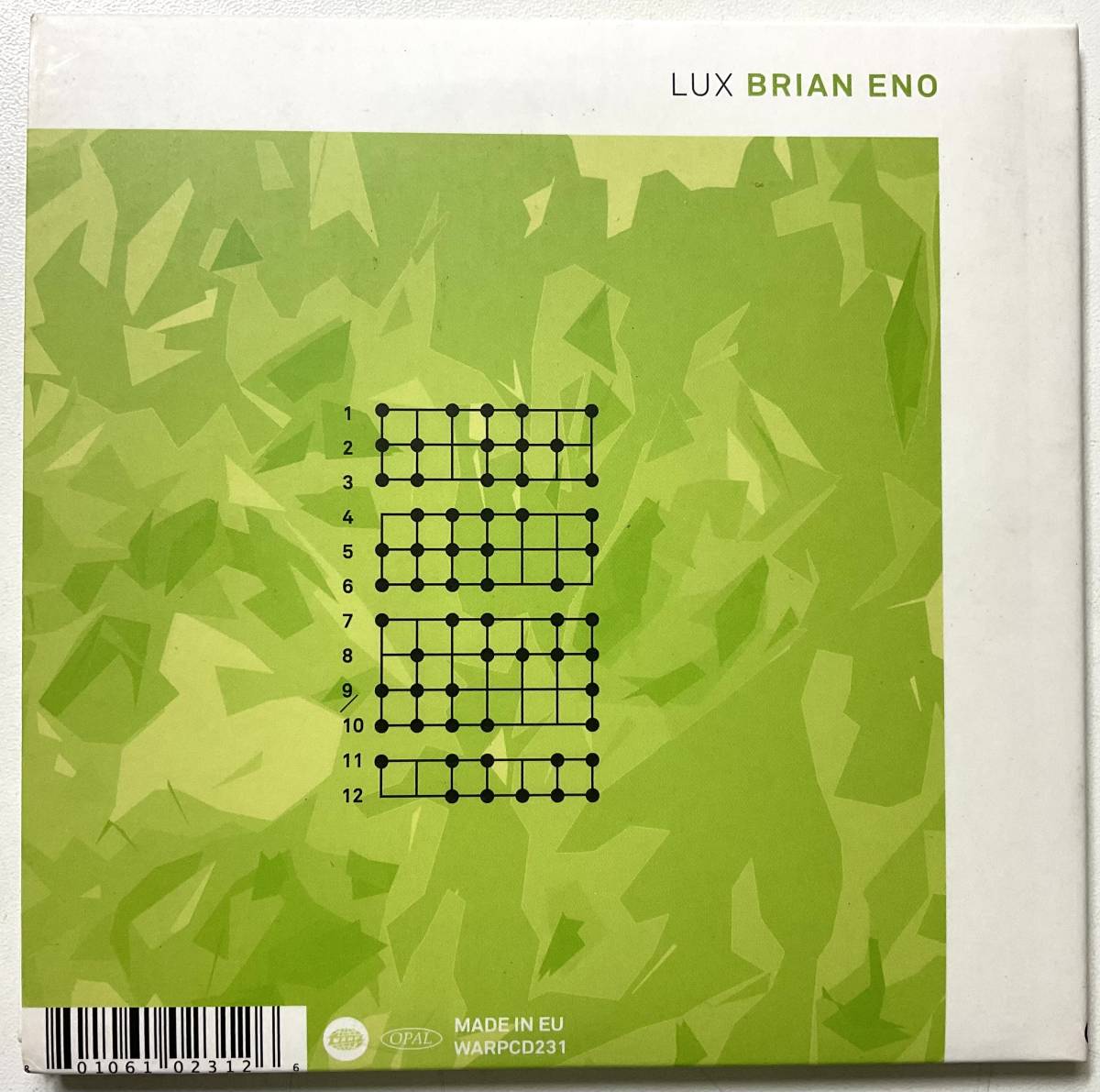 送料無料 BRIAN ENO LUX 2012 OPAL CD LICCA*RECORDS 254 ブライアン イーノ 環境音楽 AMBIENT MUSICの画像4