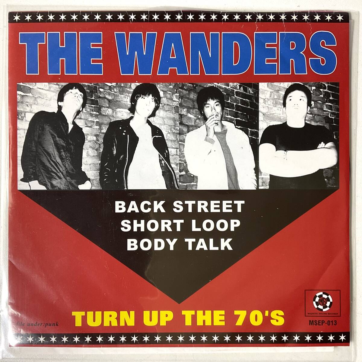 LIMITED *7“ EPレコード The Wanders Turn Up The 70's JP 2000 ORIGINAL Majestic Sound Records MSEP013 PUNK LICCA*RECORDS 087_画像1