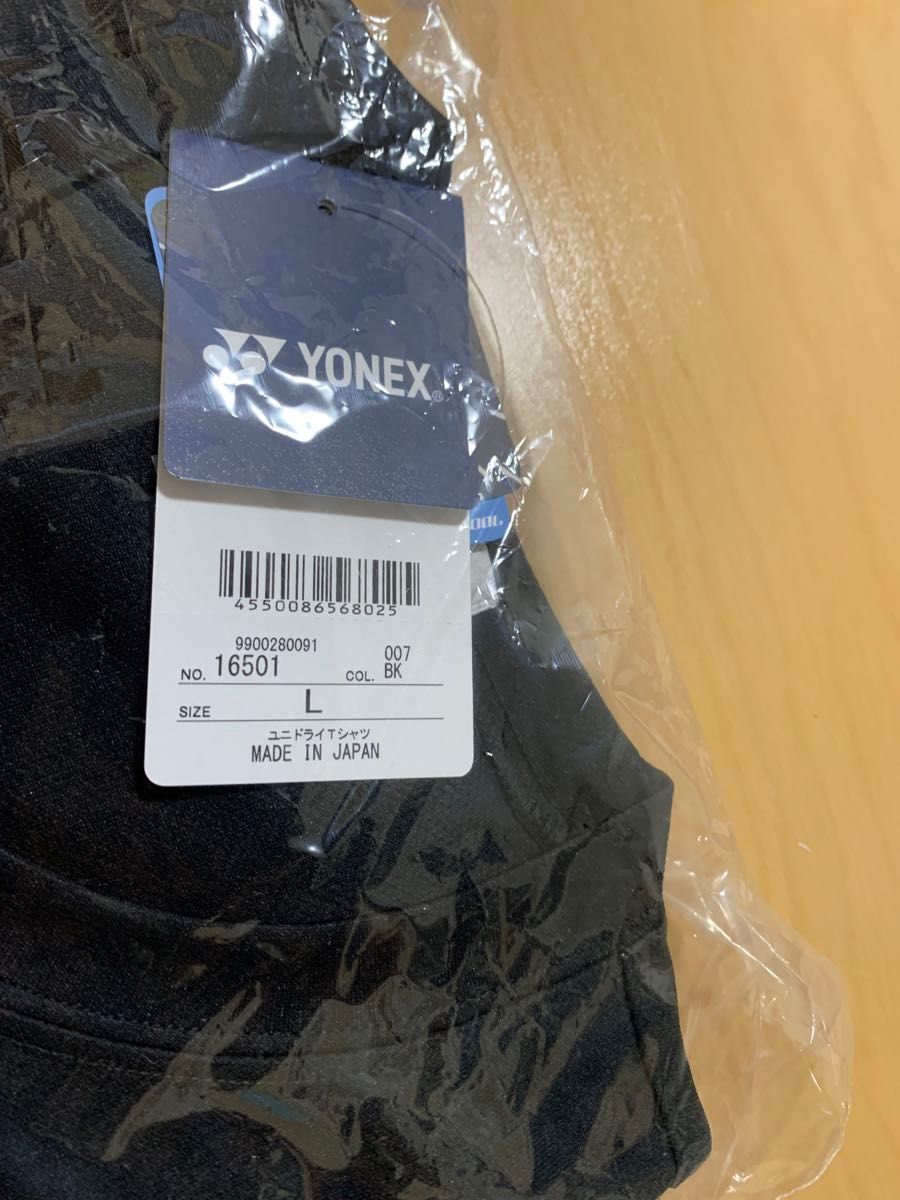 ヨネックス メンズ レディース テニス ドライTシャツ 16501 ブラック 007 L