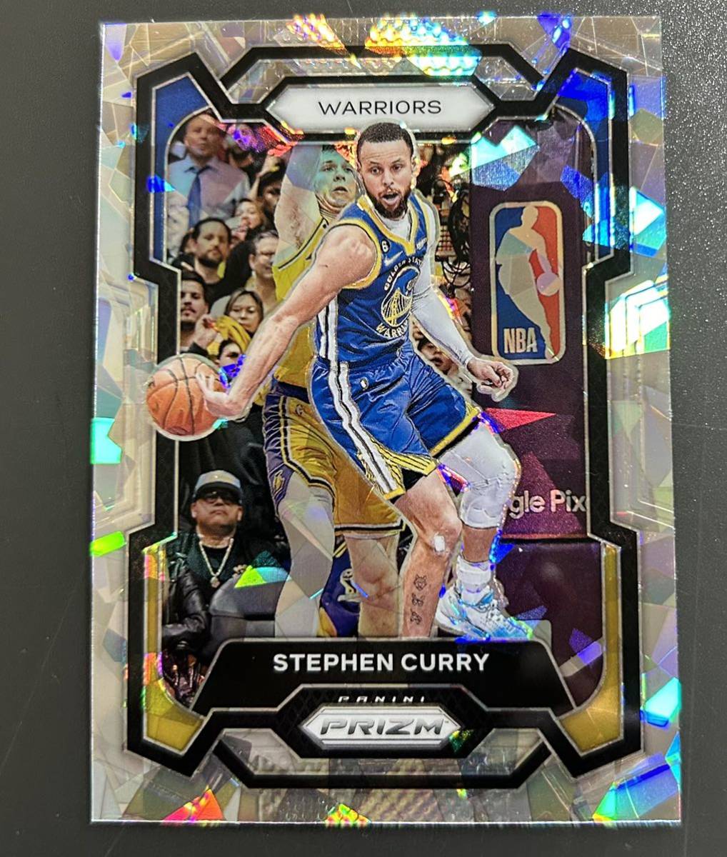 最新 2023-24 Prizm NBA Stephen Curry Warriors Ice Prizm #119_画像1