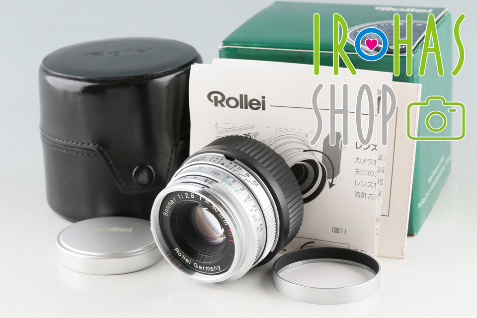 Rollei Sonnar 40mm F/2.8 HFT Lens + M Mount Adapter With Box #51857L7_画像1