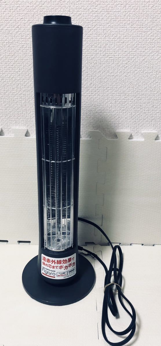  beautiful goods * operation verification ending * slim carbon heater Figaro diameter 16cm 2018 year made stove heater small size far infrared tower fan 400W
