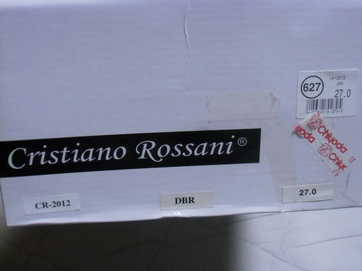 即決 クリスチアーノロザーニ Cristiano Rossani メンズ 27.0cm 箱有 未使用 タグ付き レザー 天然皮革_画像10