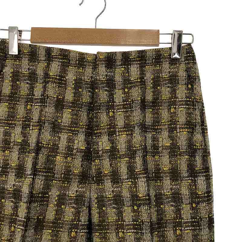 [ прекрасный товар ] Drawer / Drawer | проверка конические брюки | 34 | желтый / Brown / серый | женский 