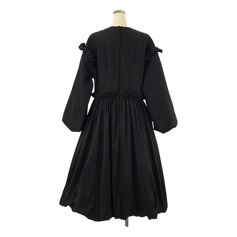 【美品】 noir kei ninomiya / ノワールケイニノミヤ | 2023AW | フリル バールーンワンピース | S | ブラック | レディース_画像4