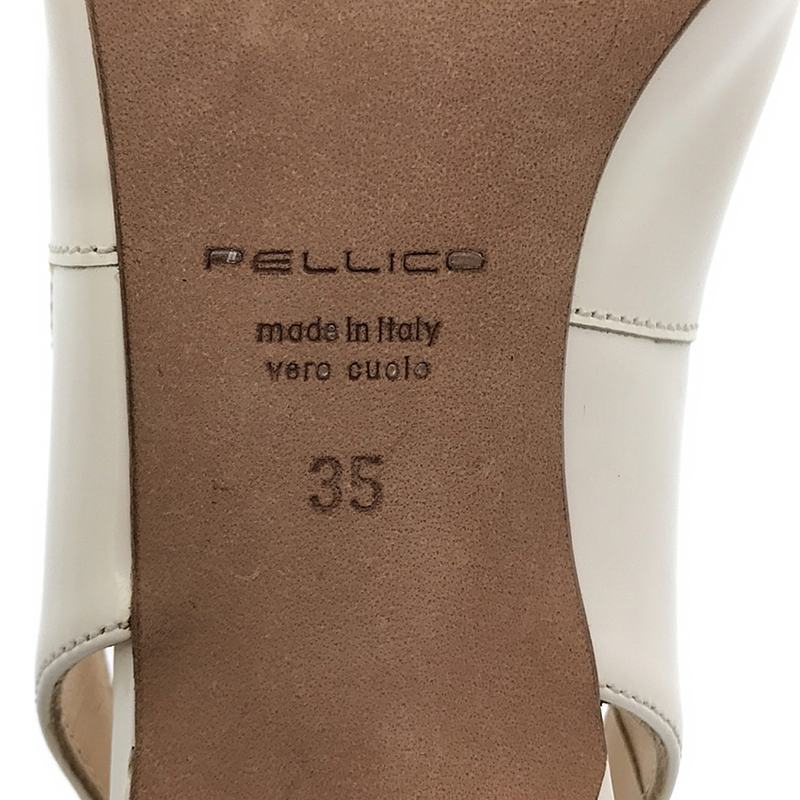 【美品】 PELLICO / ペリーコ | スクエアトゥ バックストラップ ヒールパンプス | 35 | ホワイト | レディース_画像6