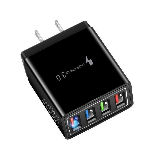 1]【4ポート3.1A】ACアダプター iPhone 充電器 スマホ USB Quick Charge 3.0 急速充電 USB コンセント 変換 ケーブル 接続 android　(i13)_画像10