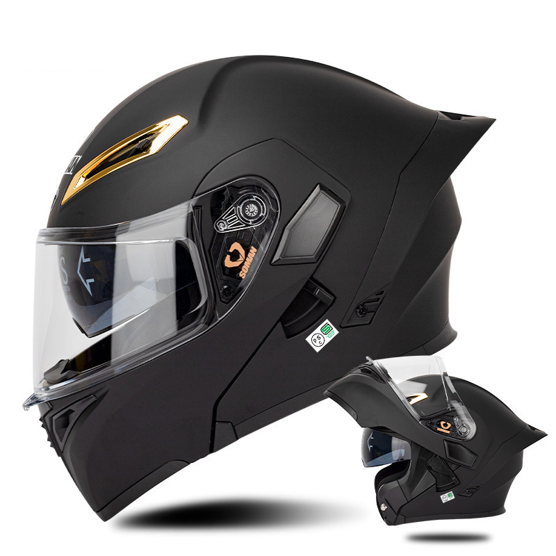 システムヘルメット バイクヘルメット フルフェイスヘルメット オープンフェイスヘルメット SOMAN-955 色：B サイズ:XXL_画像6