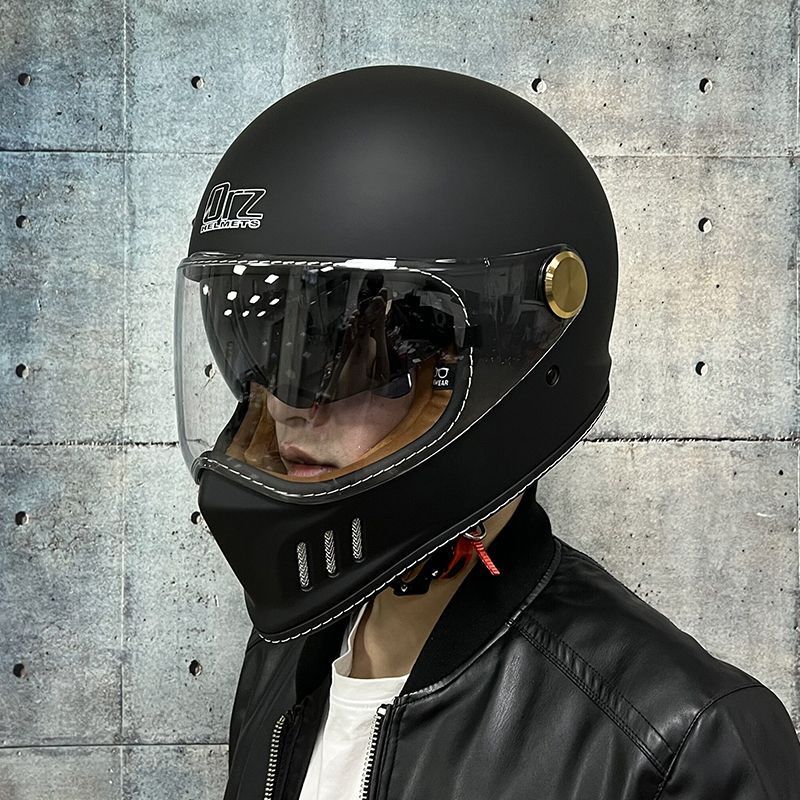 フルフェイスヘルメット ダブルシールド 内蔵サングラス ビンテージ ハーレー オフロード バイク ジェットヘルメット４色 ORZ -サイズ：XXL_画像3