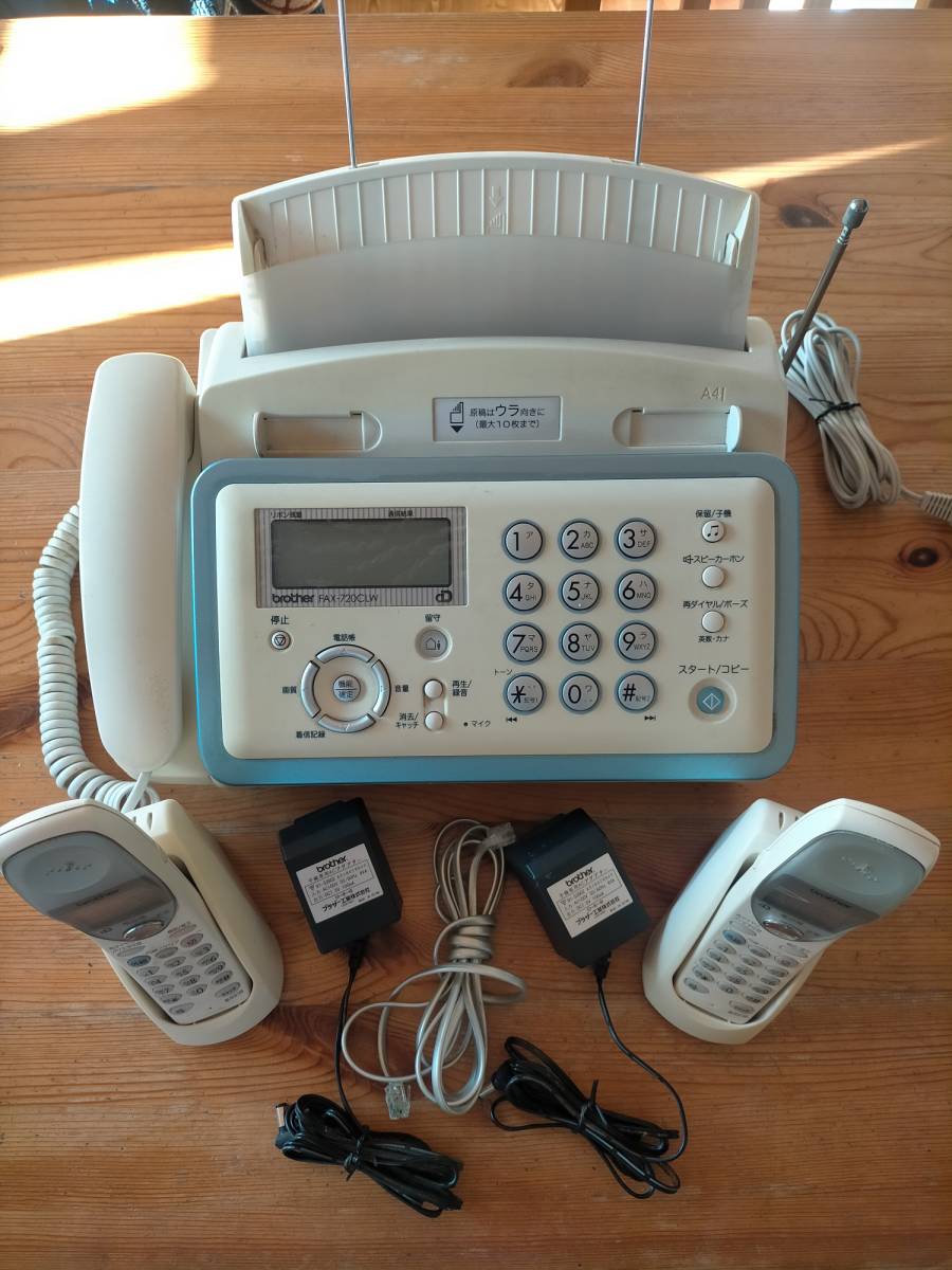 BROTHER FAX-720CL/720CLW 子機2台セット 中古の画像1