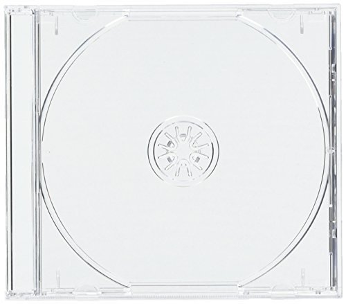 10mm厚CDジュエルケース 1枚収納 透明 10個_画像1