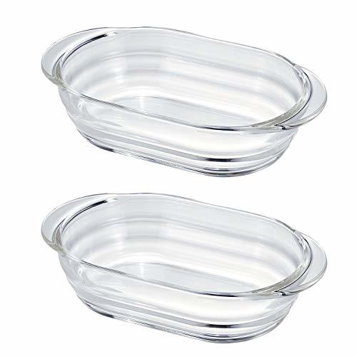 HARIO( HARIO ) heat-resisting glass made gratin plate 2 piece set made in Japan HGZO-1812