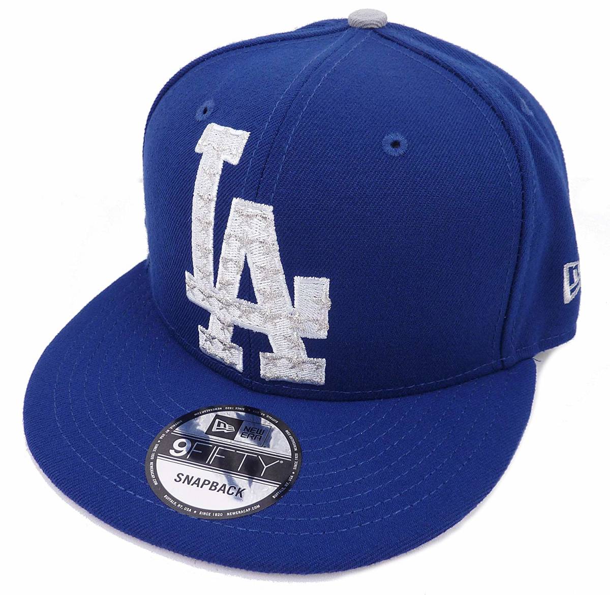 New Era ニューエラ MLB Los Angeles Dodgers ロサンゼルス ドジャース BIG LOGO スナップバック キャップ ロイヤル【並行輸入品】