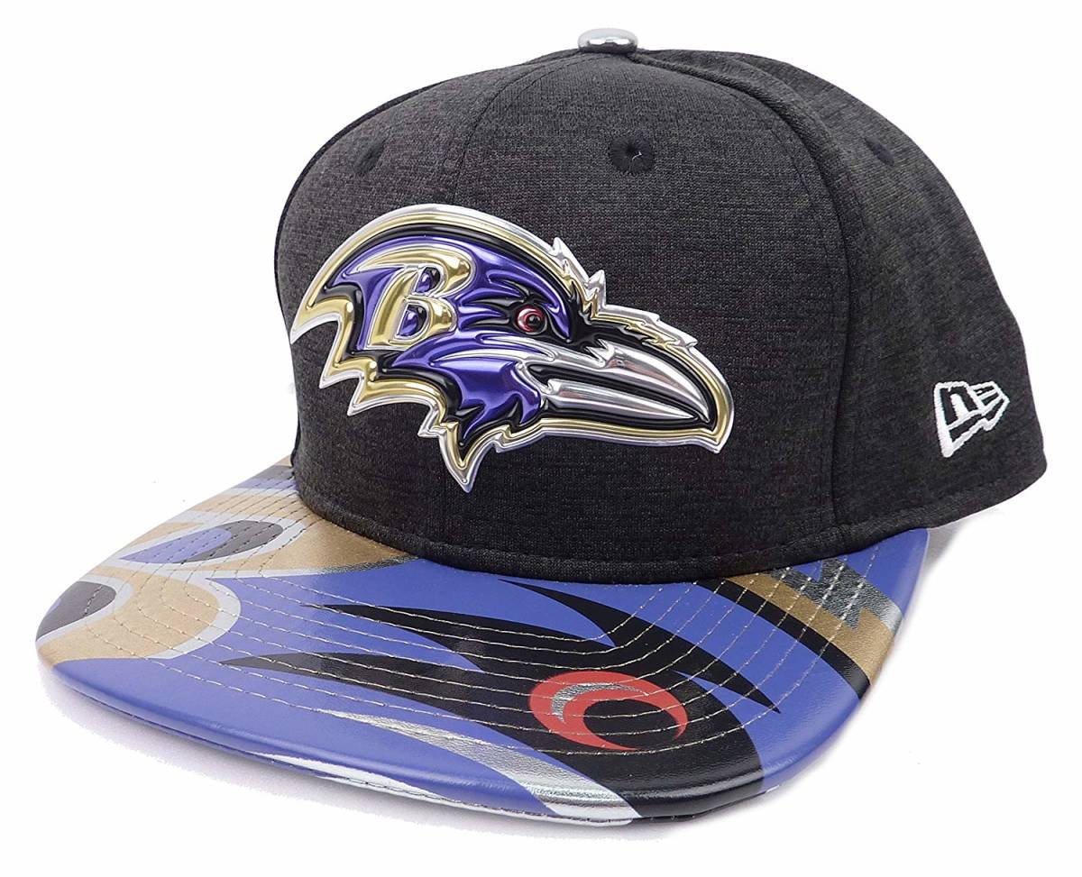 人気激安 ERA NEW ニューエラ [並行輸入品] チャコール キャップ スナップバック レイブンズ ボルチモア Draft NFL 2017 Ravens Baltimore 大人用