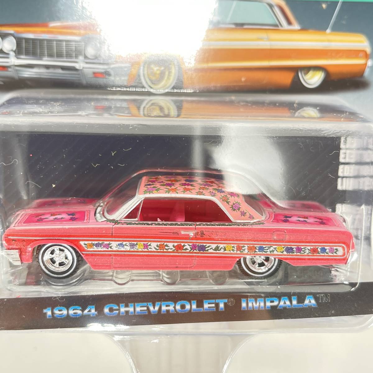 【新品・即納】GREENLIGHT グリーンライト 1/64 1964 CHEVROLET IMPALA California LOWRIDERS シボレー インパラ ローライダー_画像5