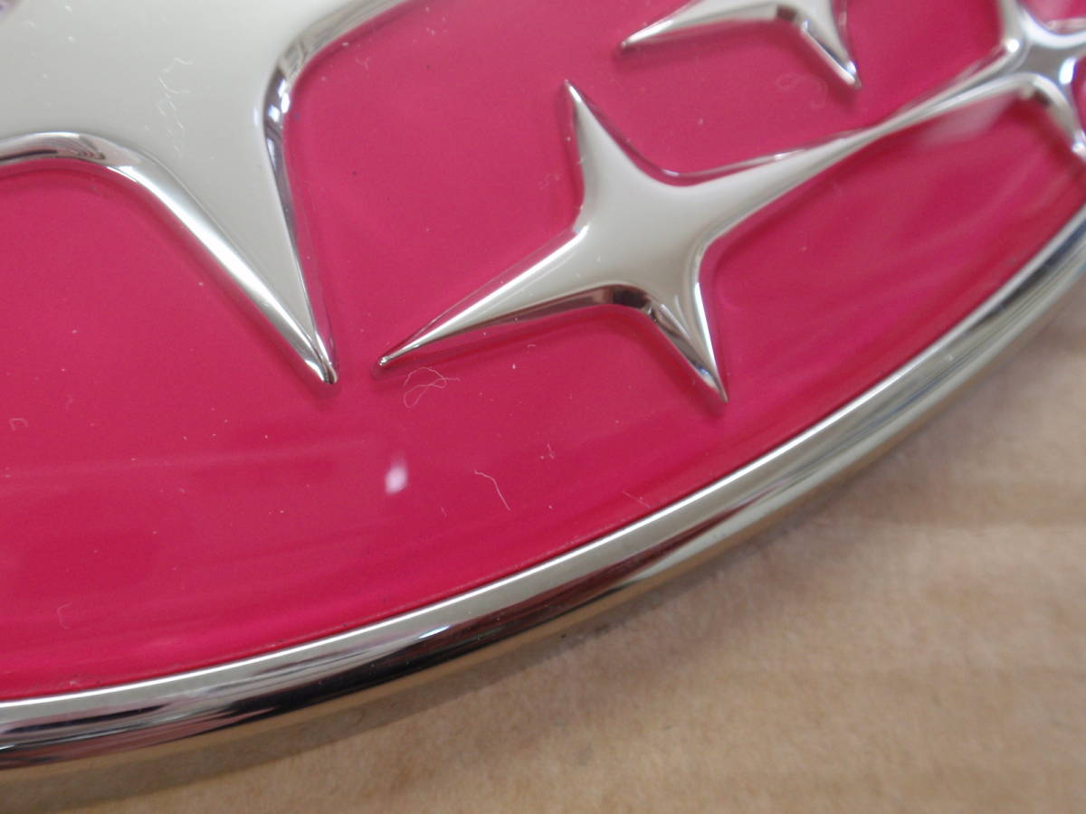 [ передний ] Subaru шесть двойных звезд эмблема [ Cherry красный покраска ] Impreza | Levorg |WRX| Legacy | Exiga и т.п. 3