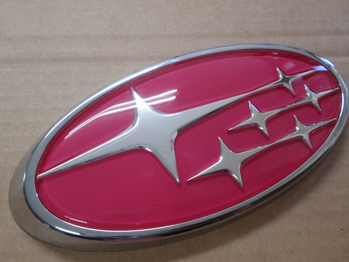 [ передний ] Subaru шесть двойных звезд эмблема [ Cherry красный покраска ] Levorg |WRX| Legacy | Impreza | Exiga и т.п. 4