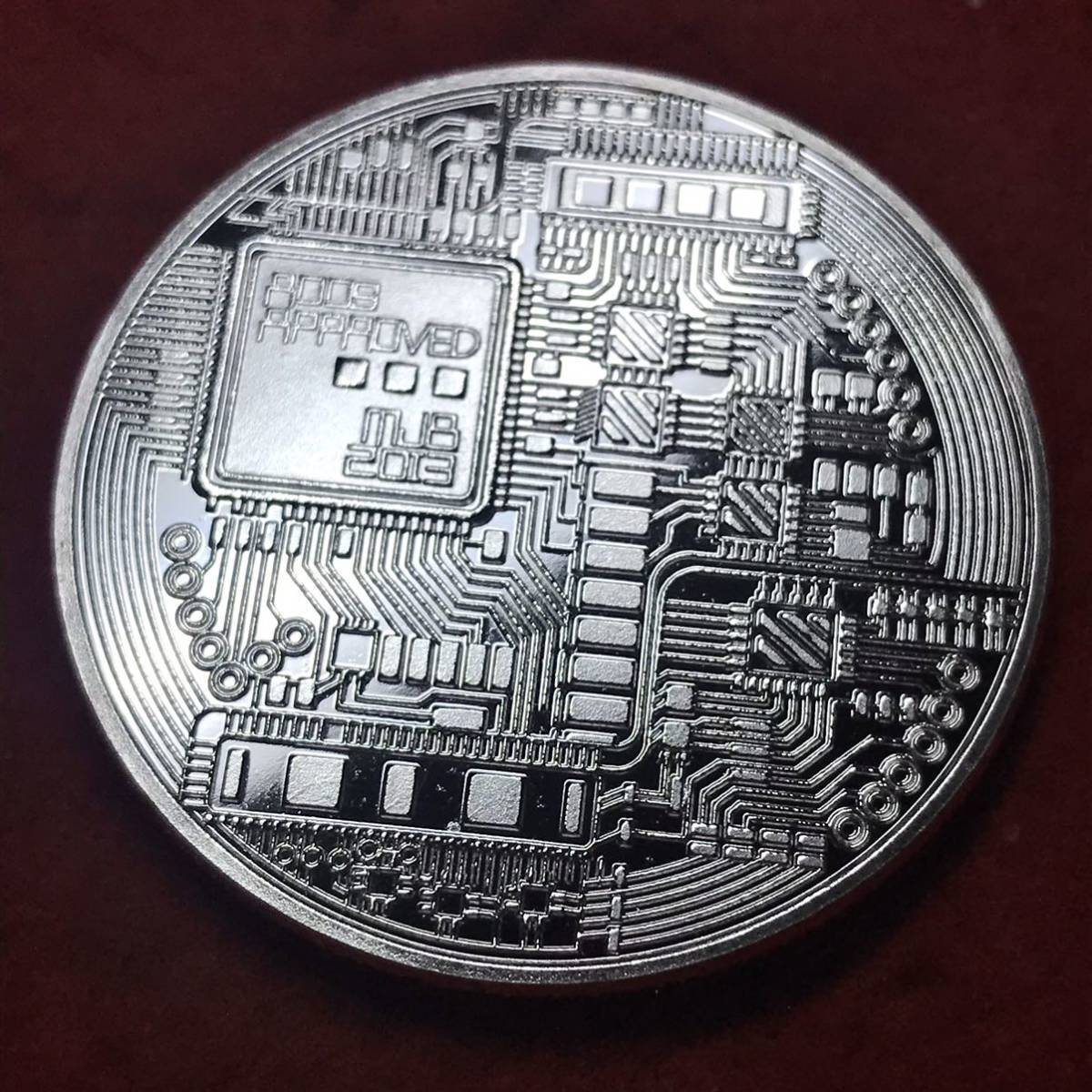 1円スタート〜古銭 アメリカ　銀貨　ビットコイン　bitcoin 仮想通貨　記念銀貨　大型銀貨_画像2