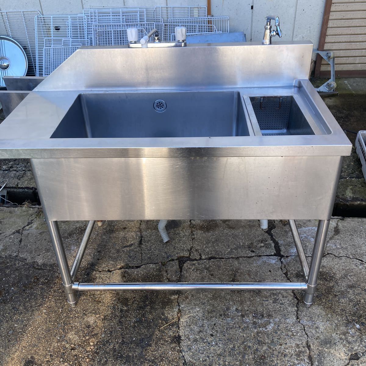 業務用ソイルドシンク 出品No.AB W1225D650H785 流し台 厨房機器 業務用ソイルドシンク 出品No.AB W1225D650H785 流し台 厨房機器