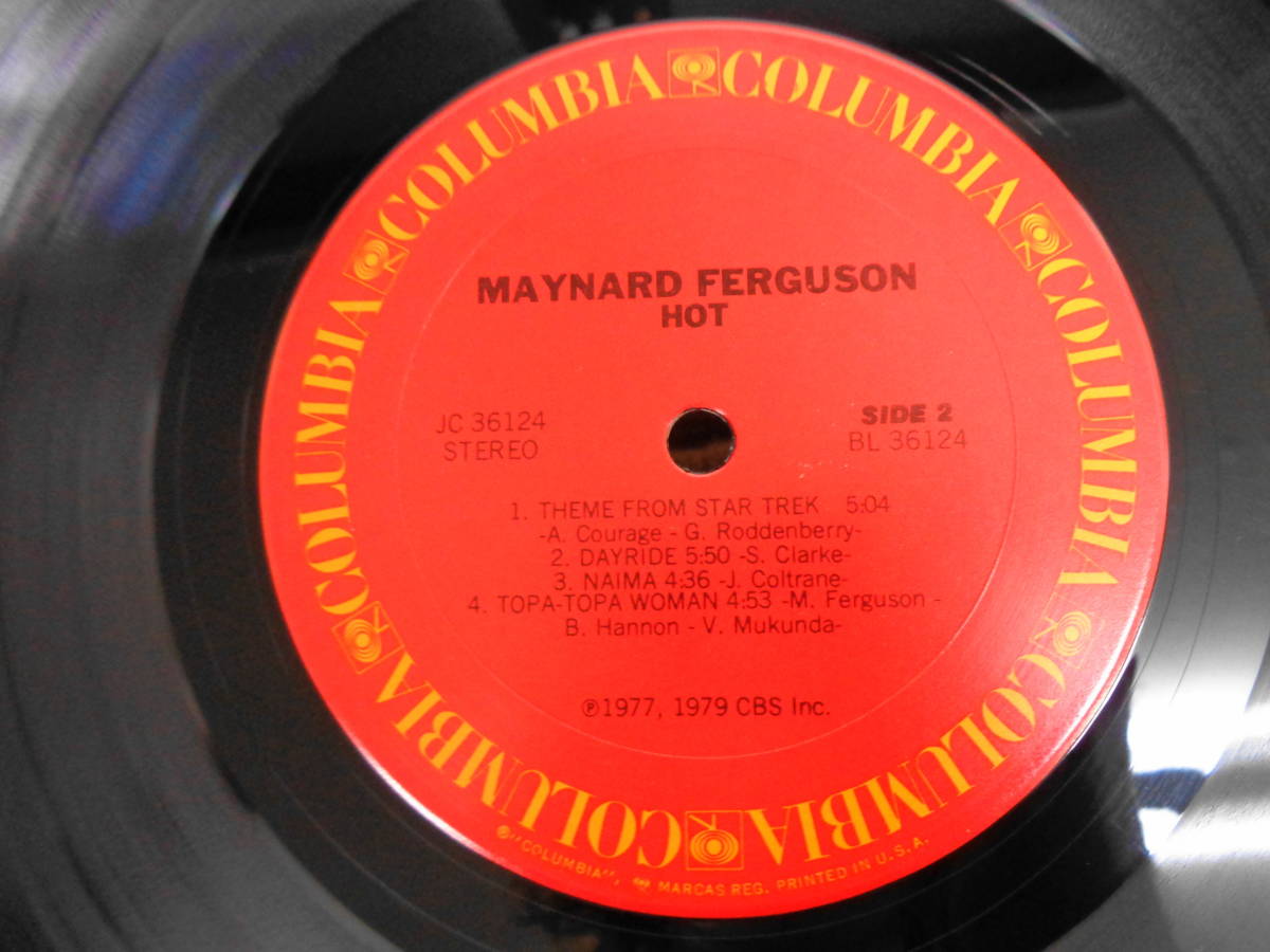 L#4147◆LP◆ メイナード・ファーガソン HOT Rocky II Disco ロッキー2のテーマ スタートレックのテーマ MAYNARD FERGUSON JC-36124の画像4