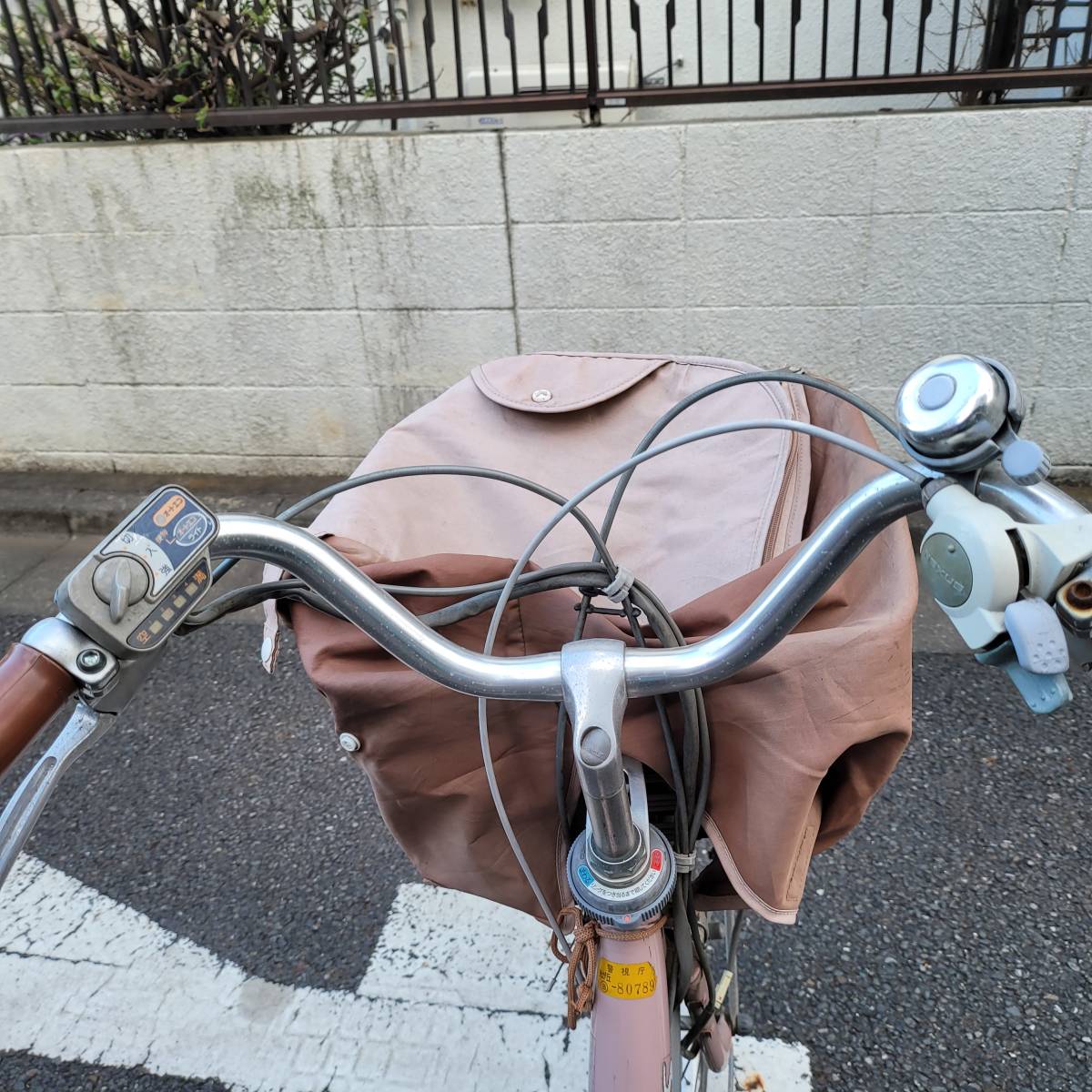 電動自転車 YAMAHA ヤマハ　PAS リチウム 薄ピンク色(中古_画像4