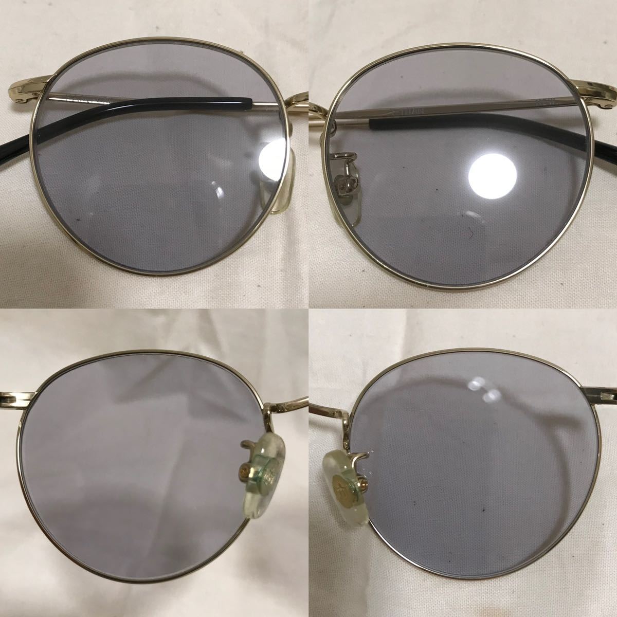 NEW. HARTFORD NEWMAN ニュー ハートフォード ニューマン メタル チタン フレーム サングラス 眼鏡 メガネ めがね ゴールド カラー レンズ