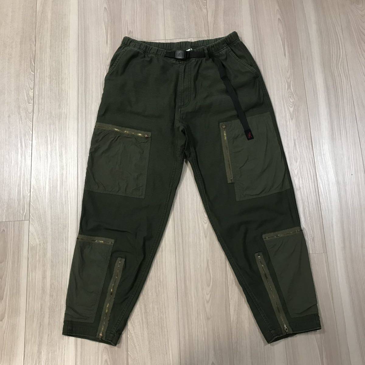 GRAMICCI BACK SATIN PARACHUTE PANTS グラミチ バックサテン パラシュート ミリタリー カーゴ ファティーグ パンツ イタリア 軍 軍パン