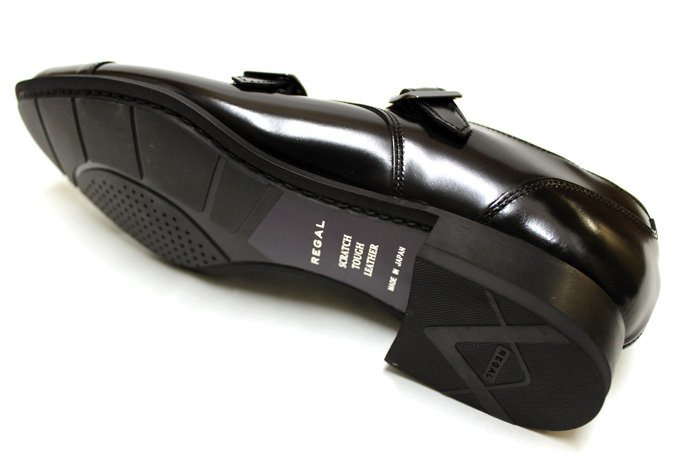 新品 20%OFF☆REGAL リーガル 靴 メンズ ビジネスシューズ 37TR BC 本革 ストレートチップ ダブルモンクストラップ ブラック☆24.5cm_画像6