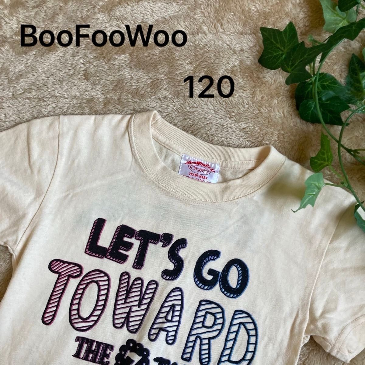【BooFooWoo】120 ブーフーウー　Tシャツ　シャツ　美品　キッズ　子供服　男の子　女の子　古着　春　夏　