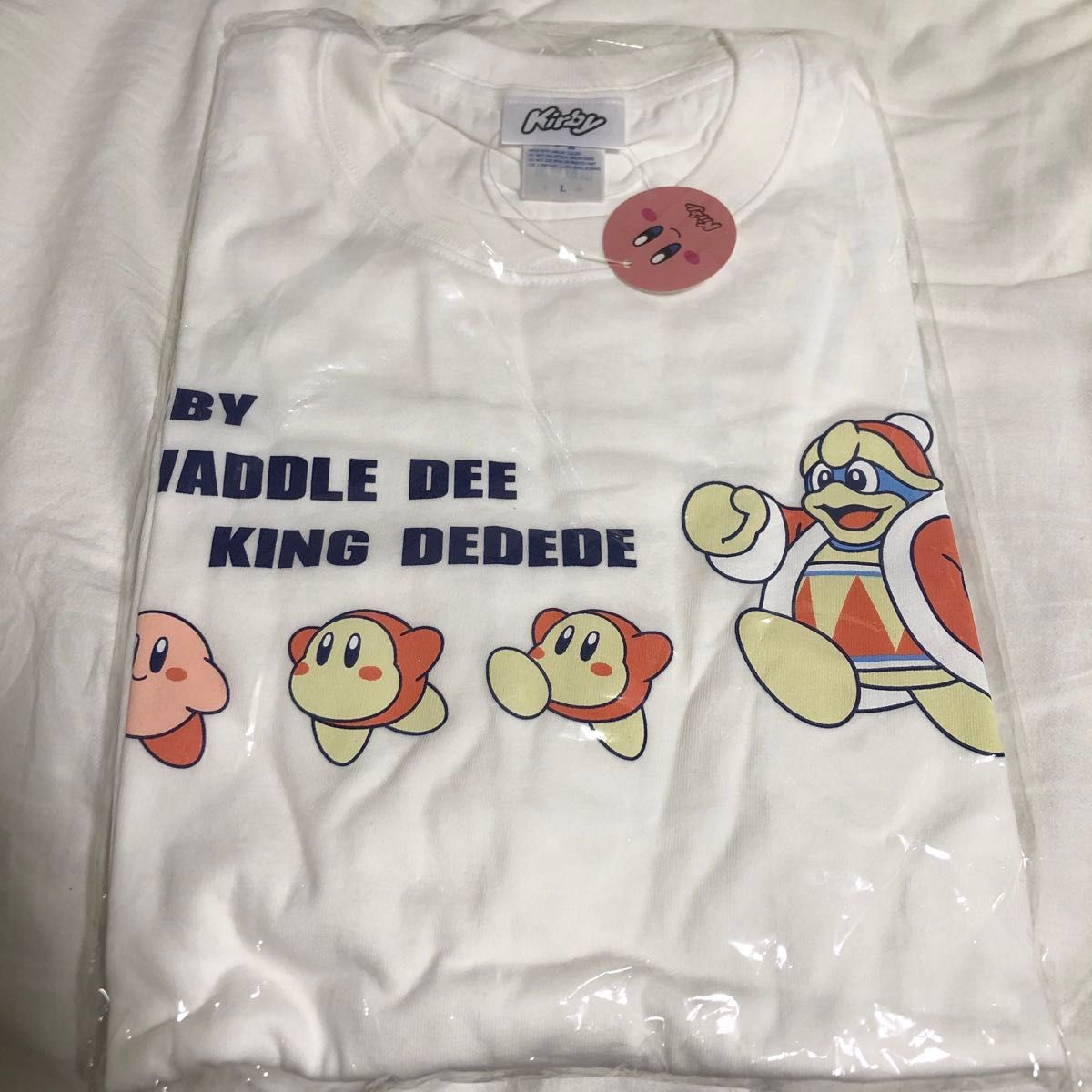 星のカービィ　カービィ　ワドルディ　デデデ Tシャツ ホワイト 白　シャツ　半袖　任天堂　Nintendo