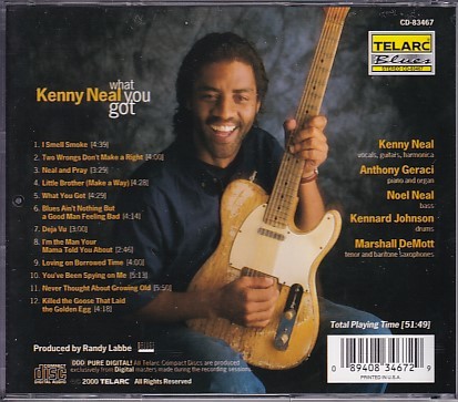 (ブルース)CD Kenny Neal What You Got ケニー・ニール 輸入盤_画像2
