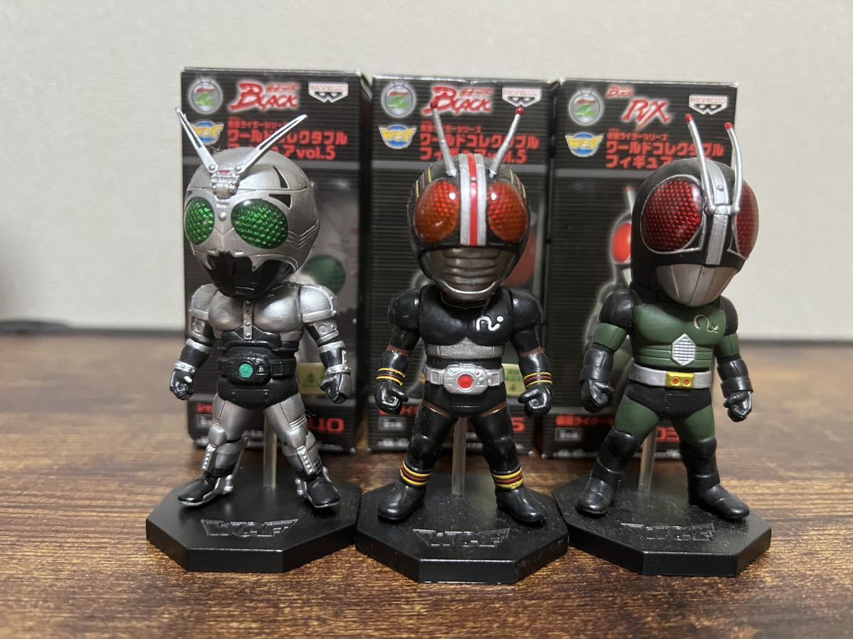 WCF 仮面ライダーBLACK RX シャドウムーン　3体セット　ワールドコレクタブルフィギュア_画像1